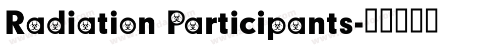 Radiation Participants字体转换